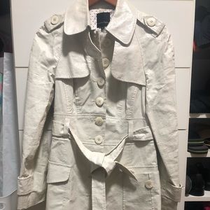 Nanette Lepore Jackets & Coats - White Trench Coat Nanette Lepore Jackets & Coats - White Trench Coat